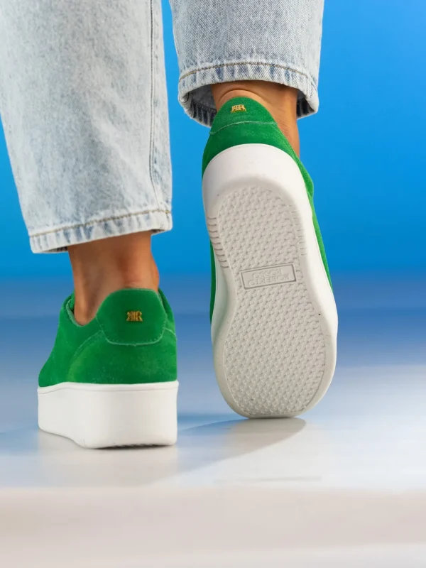 Roberto Rosso Sneakers>Avanti Green Suede