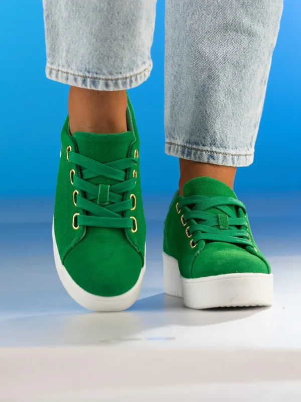 Roberto Rosso Sneakers>Avanti Green Suede