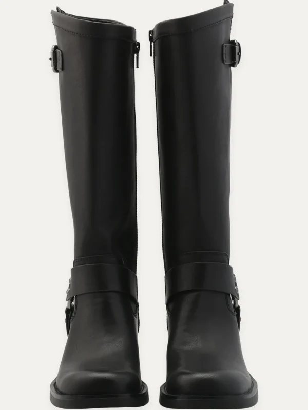 Roberto Rosso Skoletter Og Boots>Camperos High Bikerboot Black