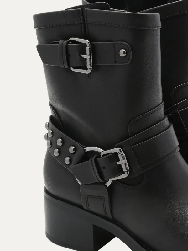 Roberto Rosso Skoletter Og Boots>Camperos Low Bikerboot Black