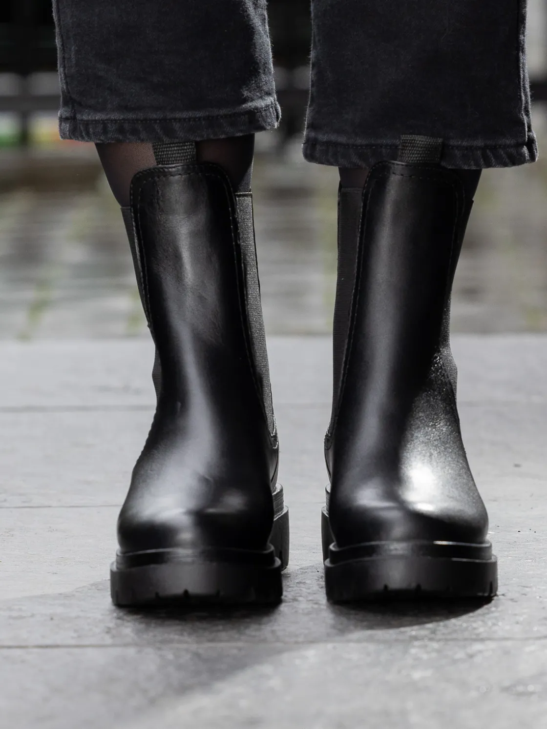 castro_leather_chelsea_bl_3.webp Roberto Rosso Skoletter Og Boots>Castro Leather Chelsea Black