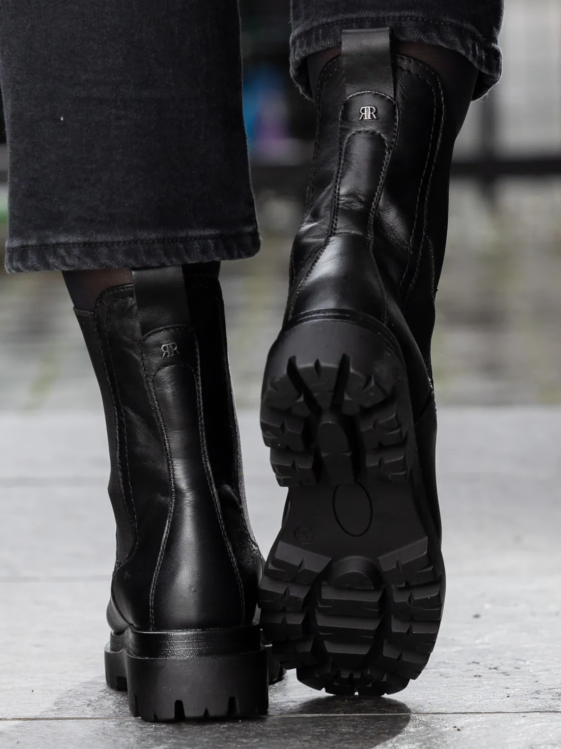 castro_leather_chelsea_bl_5.webp Roberto Rosso Skoletter Og Boots>Castro Leather Chelsea Black