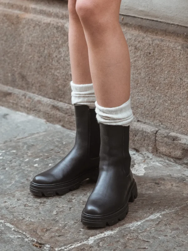 Roberto Rosso Skoletter Og Boots>Cleo Leather Chelsea Black