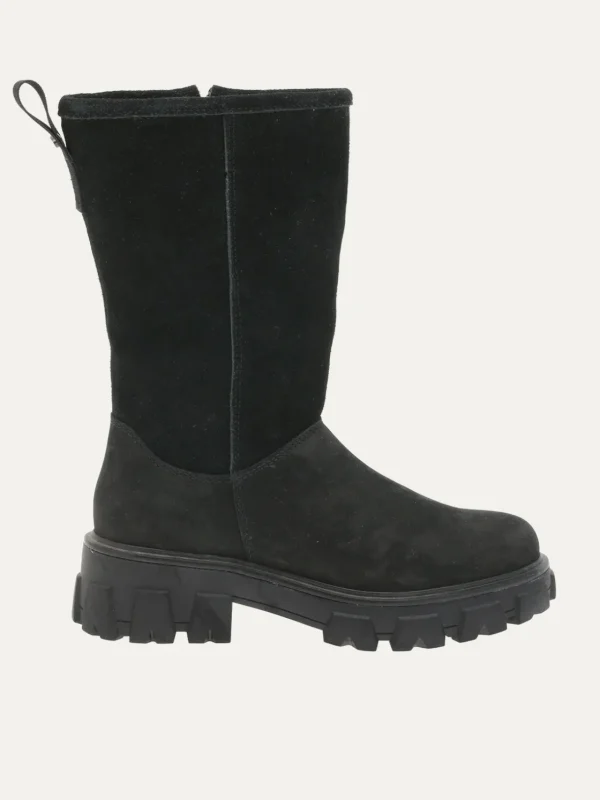 Roberto Rosso Vintersko | Skoletter Og Boots>Combat Leather Vinterstøvel Black