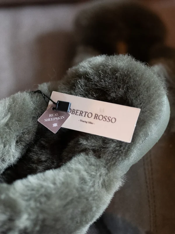 Roberto Rosso Tøfler>Crossy Sheepskin Brown