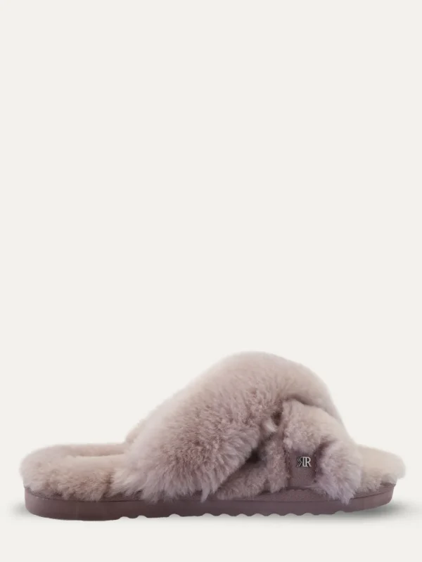 Roberto Rosso Tøfler>Crossy Sheepskin Pink