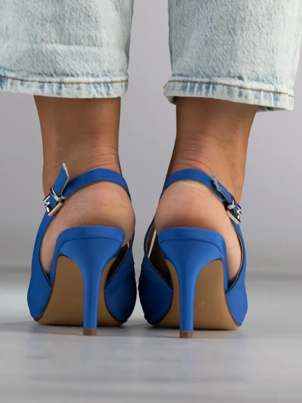 Roberto Rosso Pensko>Dester Satin Turquoise Pumps