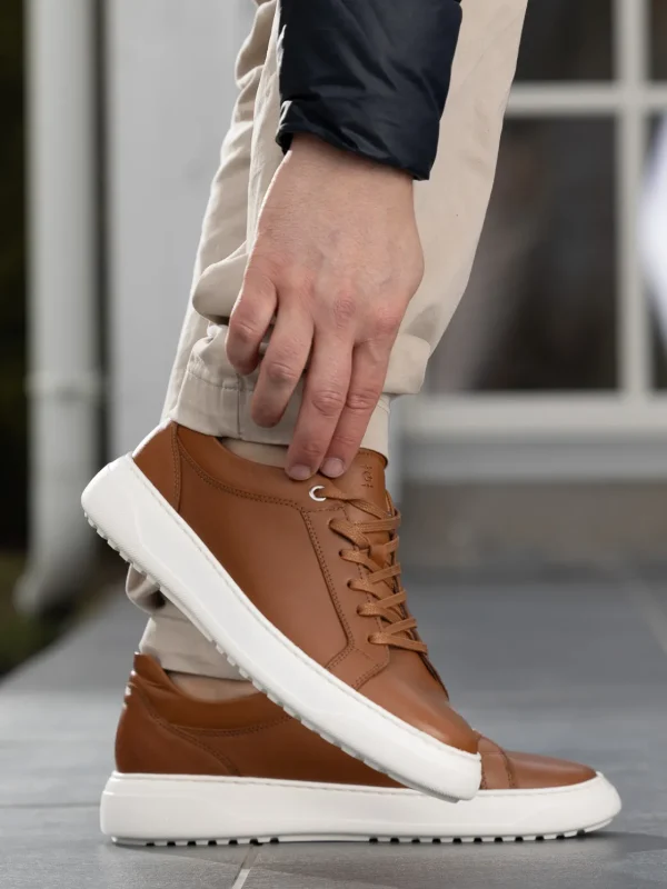 Gregers Sneakers>– Avenue Light Leather Cognac