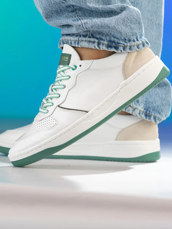 Gregers Sneakers>– Clay Leather White Green