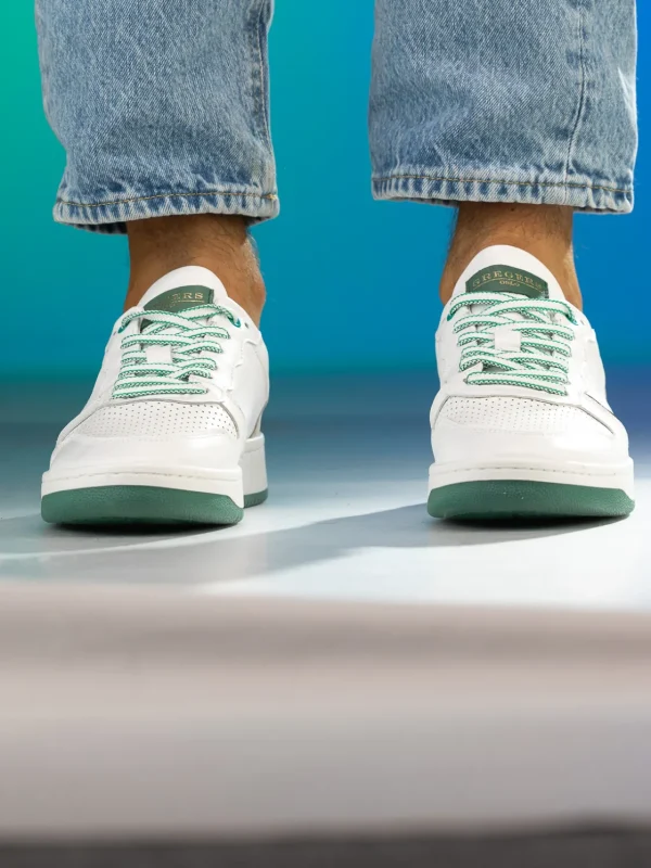 Gregers Sneakers>– Clay Leather White Green