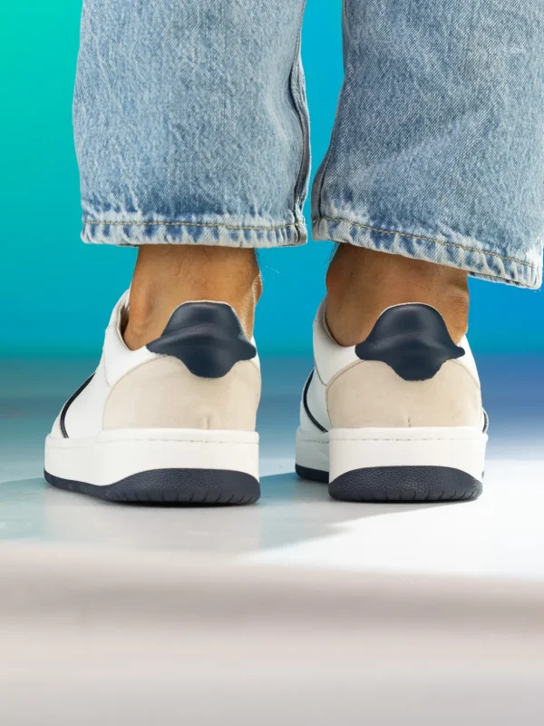 Gregers Sneakers>– Clay Leather White Blue