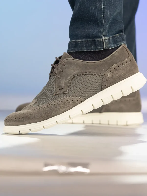 Gregers Pensko>– Sport Brogue Grey Mesh