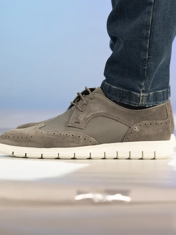 Gregers Pensko>– Sport Brogue Grey Mesh