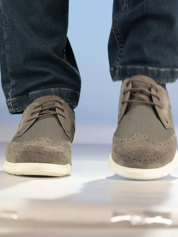 Gregers Pensko>– Sport Brogue Grey Mesh