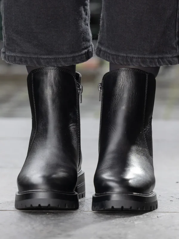 Jean Paul Skoletter Og Boots>– Cosson Leather Black