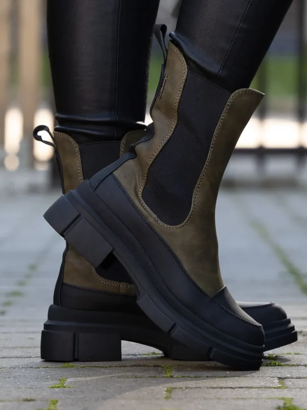 Jean Paul Skoletter Og Boots>– Gravier Green Black