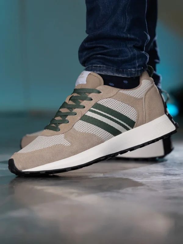 Jean Paul Sneakers>– Tornade Taupe Green
