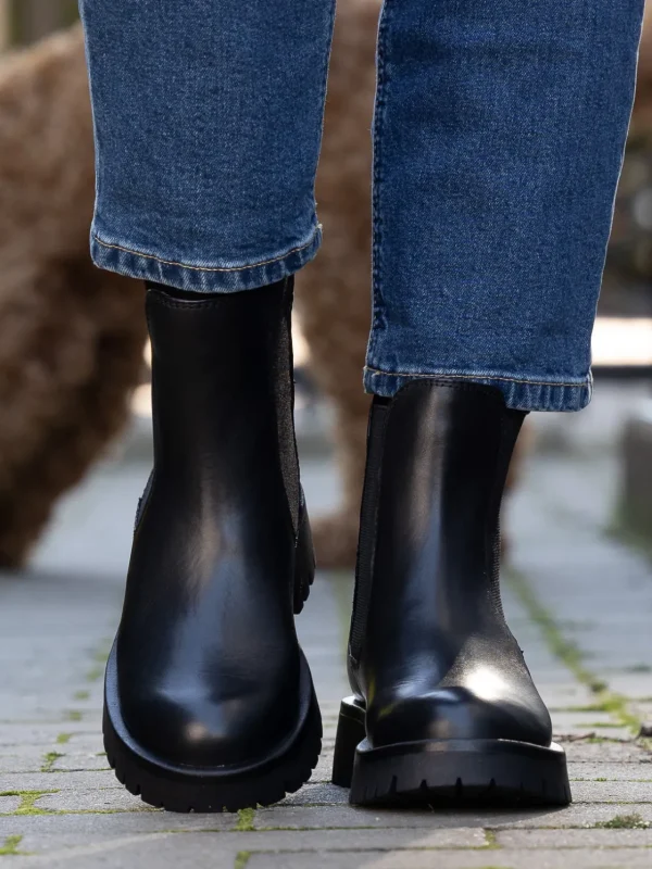 Roberto Rosso Skoletter Og Boots>Livo Leather Chelsea Black