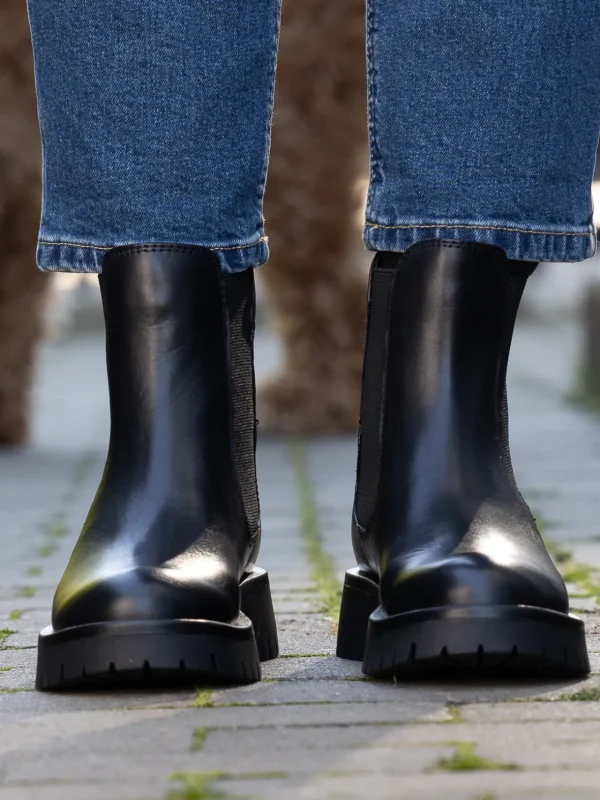 Roberto Rosso Skoletter Og Boots>Livo Leather Chelsea Black
