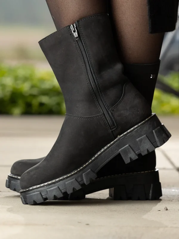 Roberto Rosso Vintersko | Skoletter Og Boots>Monto Vinterstøvel Saueskinn Black