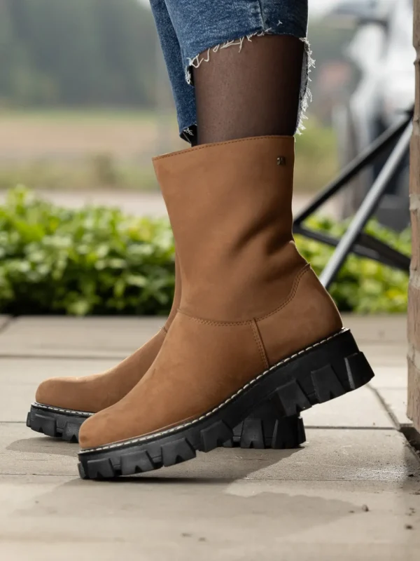Roberto Rosso Vintersko | Skoletter Og Boots>Monto Vinterstøvel Saueskinn Camel