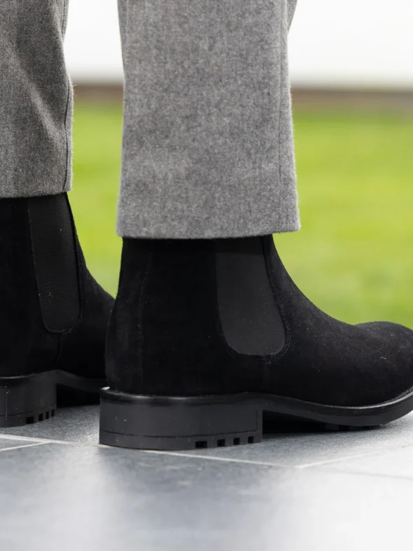 Noodles Skoletter Og Boots>– Chelsea Boot Suede Black
