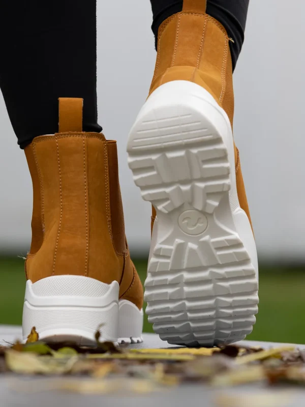 Noodles Skoletter Og Boots>– Chunko Chelsea Camel