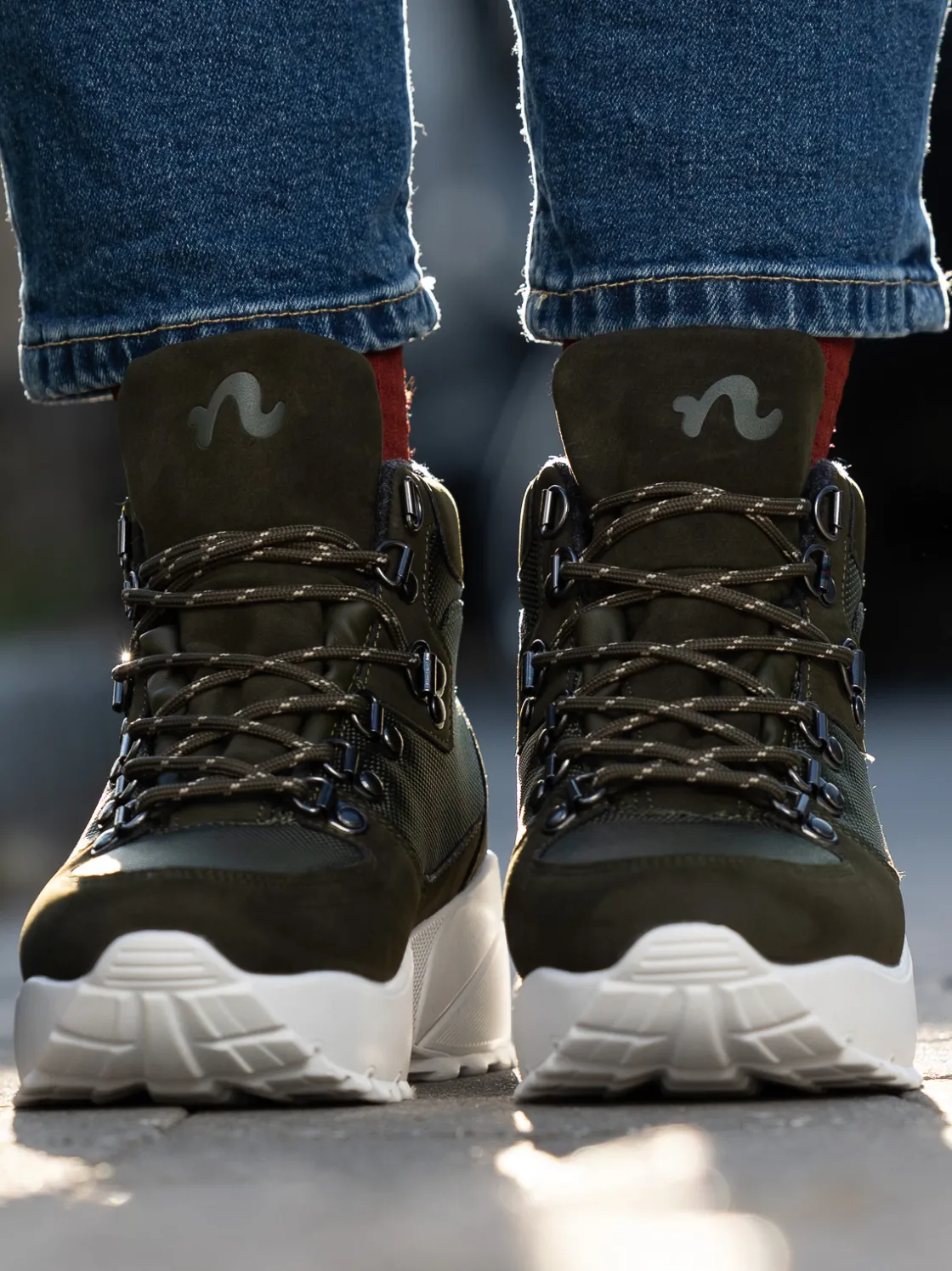 noodles__chunko_hi_green_6.webp Noodles Vintersko | Skoletter Og Boots>– Chunko Hi Green