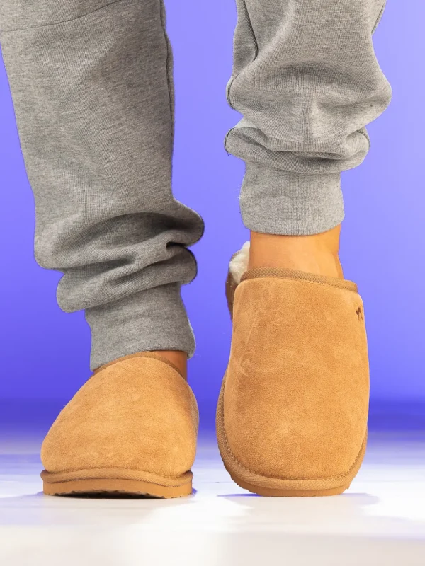 Noodles Tøfler>– Hut Wool Slipper Camel