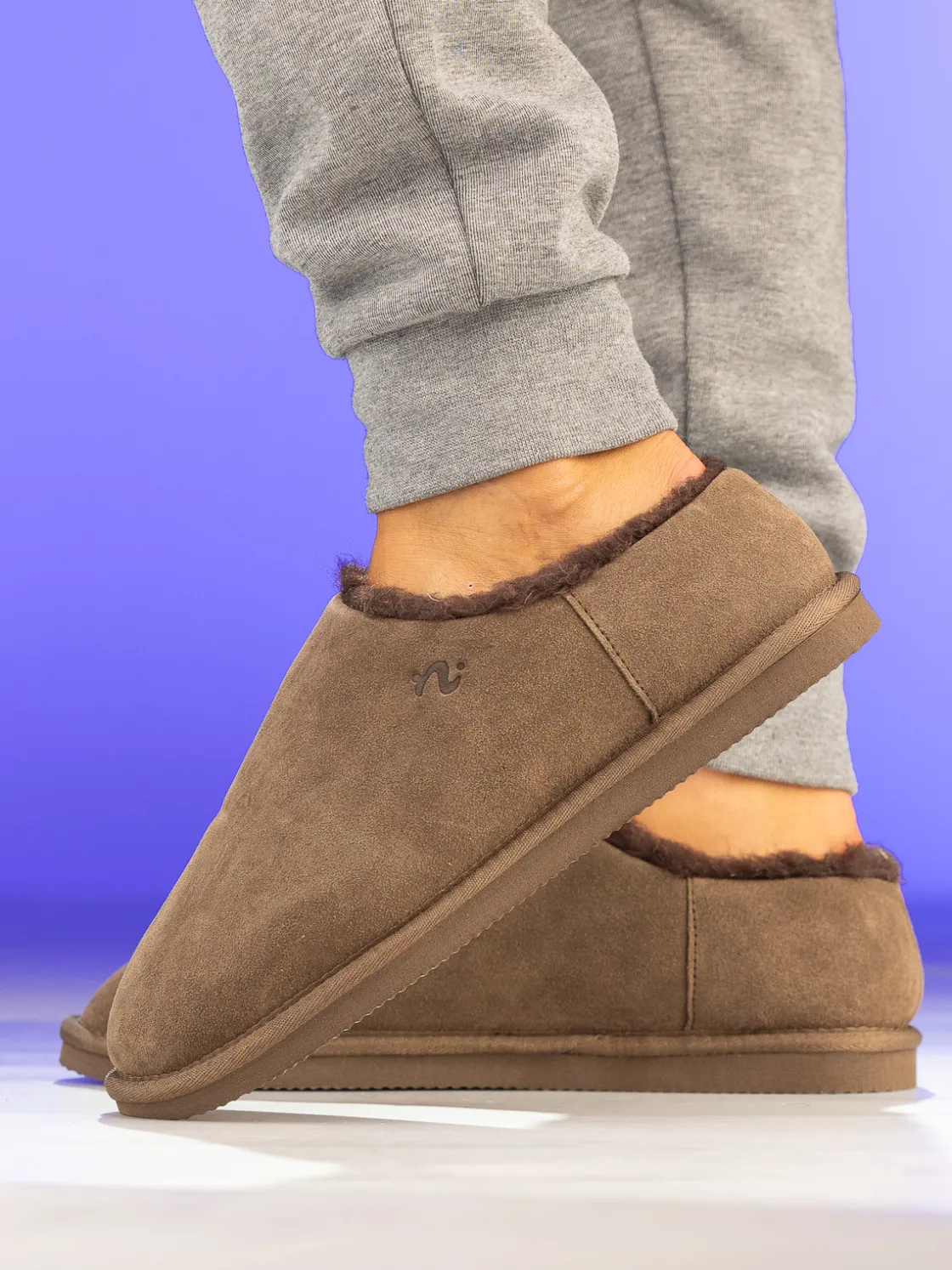 noodles__lodge_wool_slipp_2.webp Noodles Tøfler>– Lodge Wool Slipper Brown