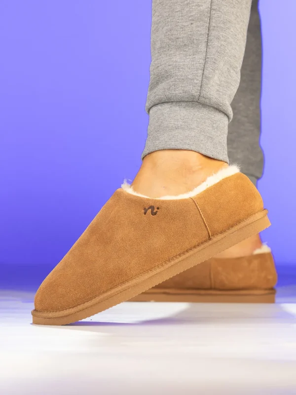 Noodles Tøfler>– Lodge Wool Slipper Camel