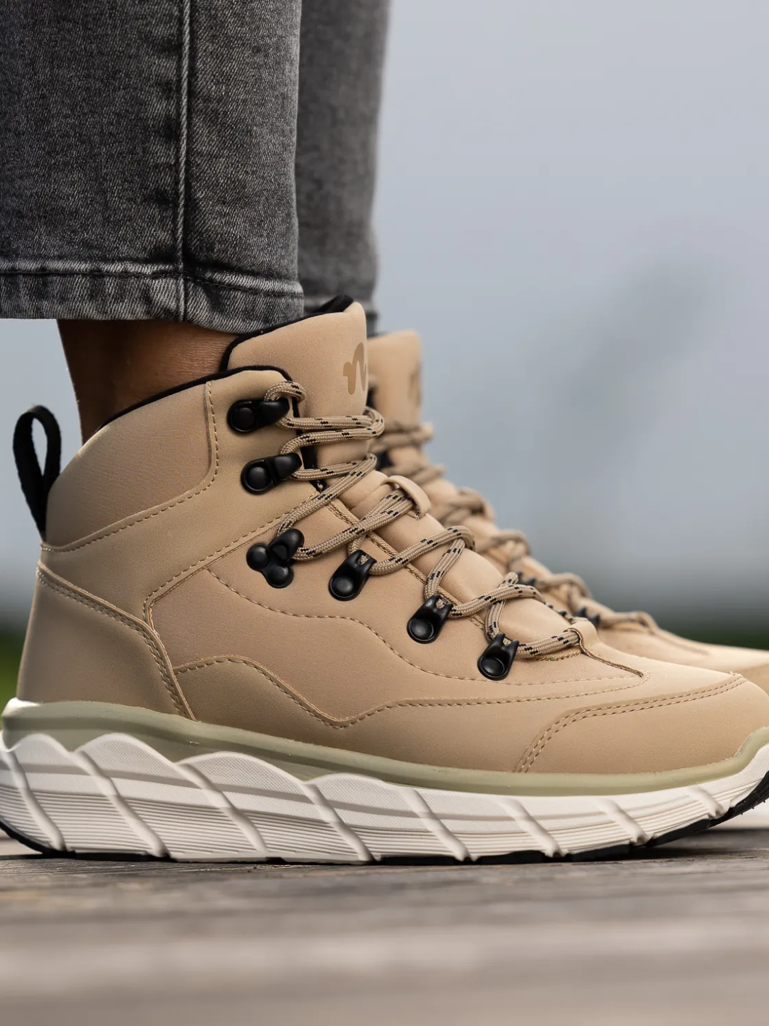 noodles__rangerider_beige_2.webp Noodles Vintersko | Skoletter Og Boots>– Rangerider Sand