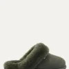 Roberto Rosso Tøfler>Sheepskin Slipper Green