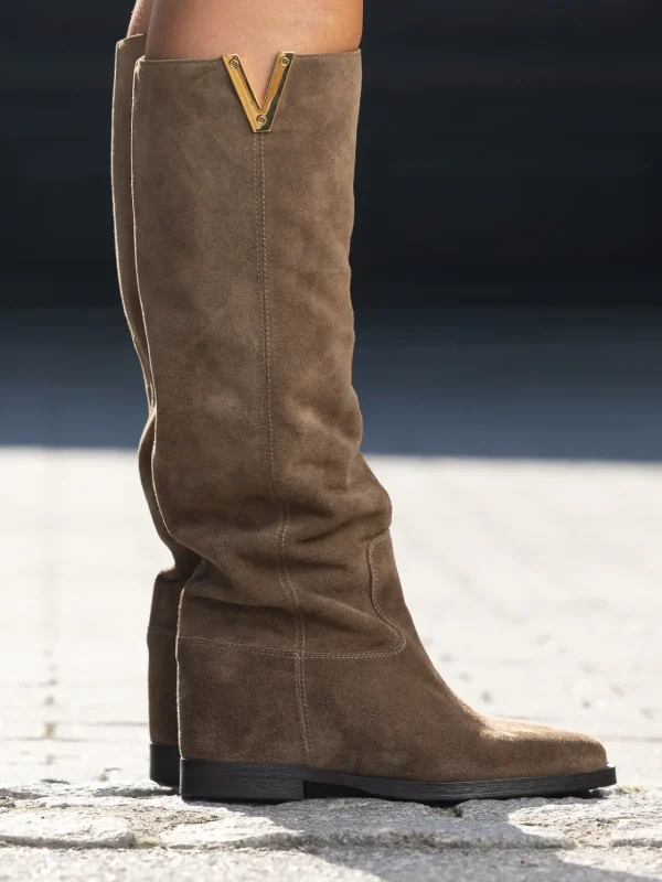 Roberto Rosso Skoletter Og Boots>Velour Cacao Støvlett